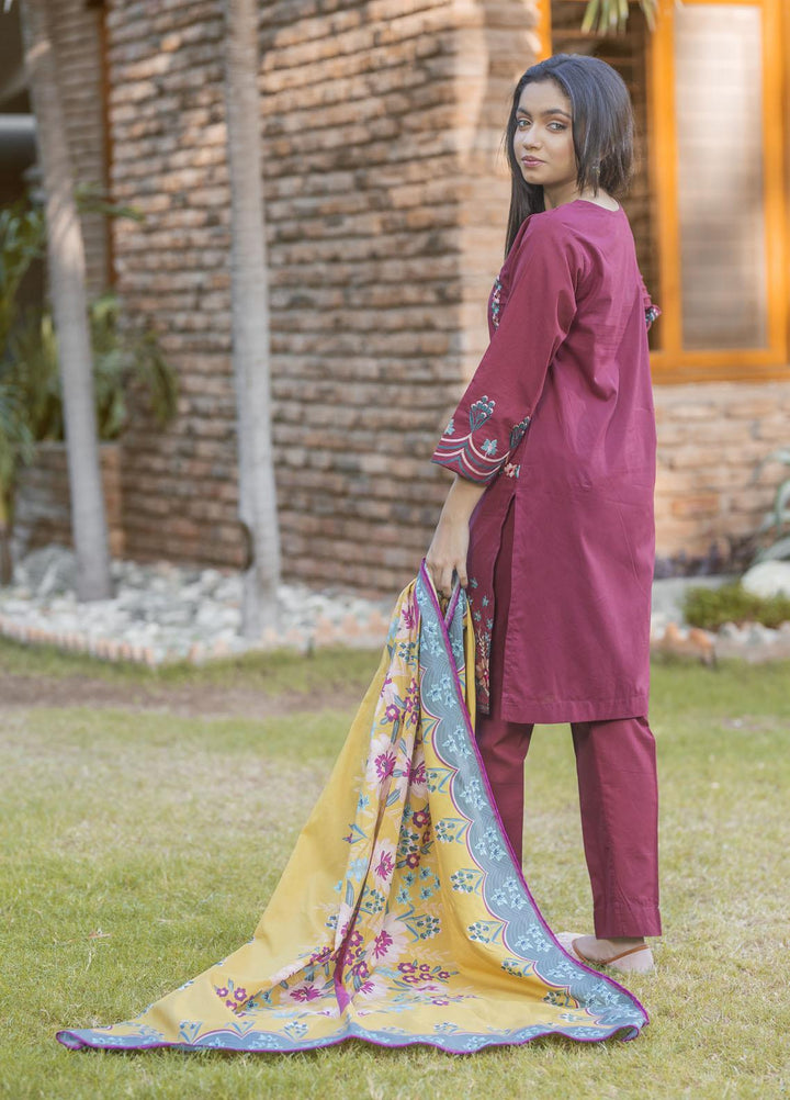 Waniya Cambric Ready to Wear 3 Piece Suit for Girls -  MANGHONY DREAM ZEB-006