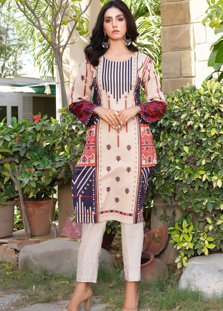 Waniya Lawn Digital Printed Women Kurti -  CROSS STITCH PK-232