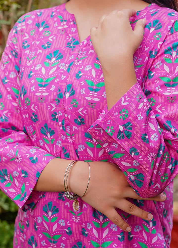 Waniya Lawn Printed 2 Piece Suit for  -  WKA20-108 FUCHSIA BLOSSOM