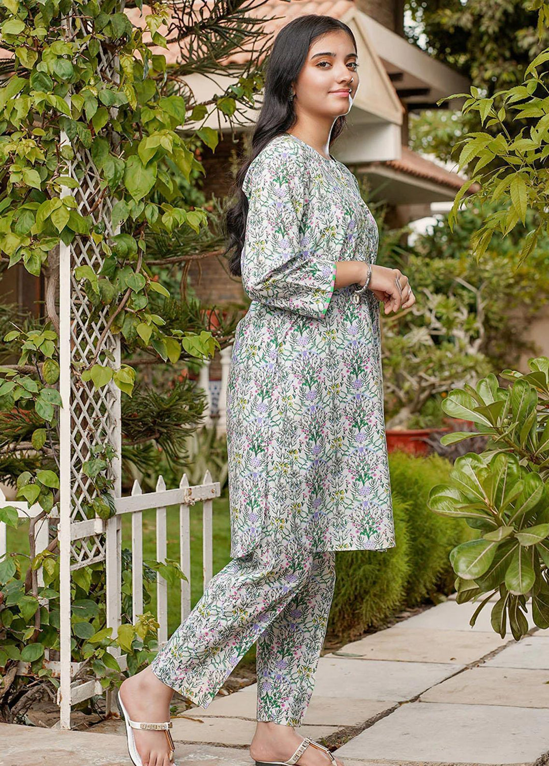 Waniya Lawn Printed  2 Piece Suit -  WKA20-109 HONEY DEW