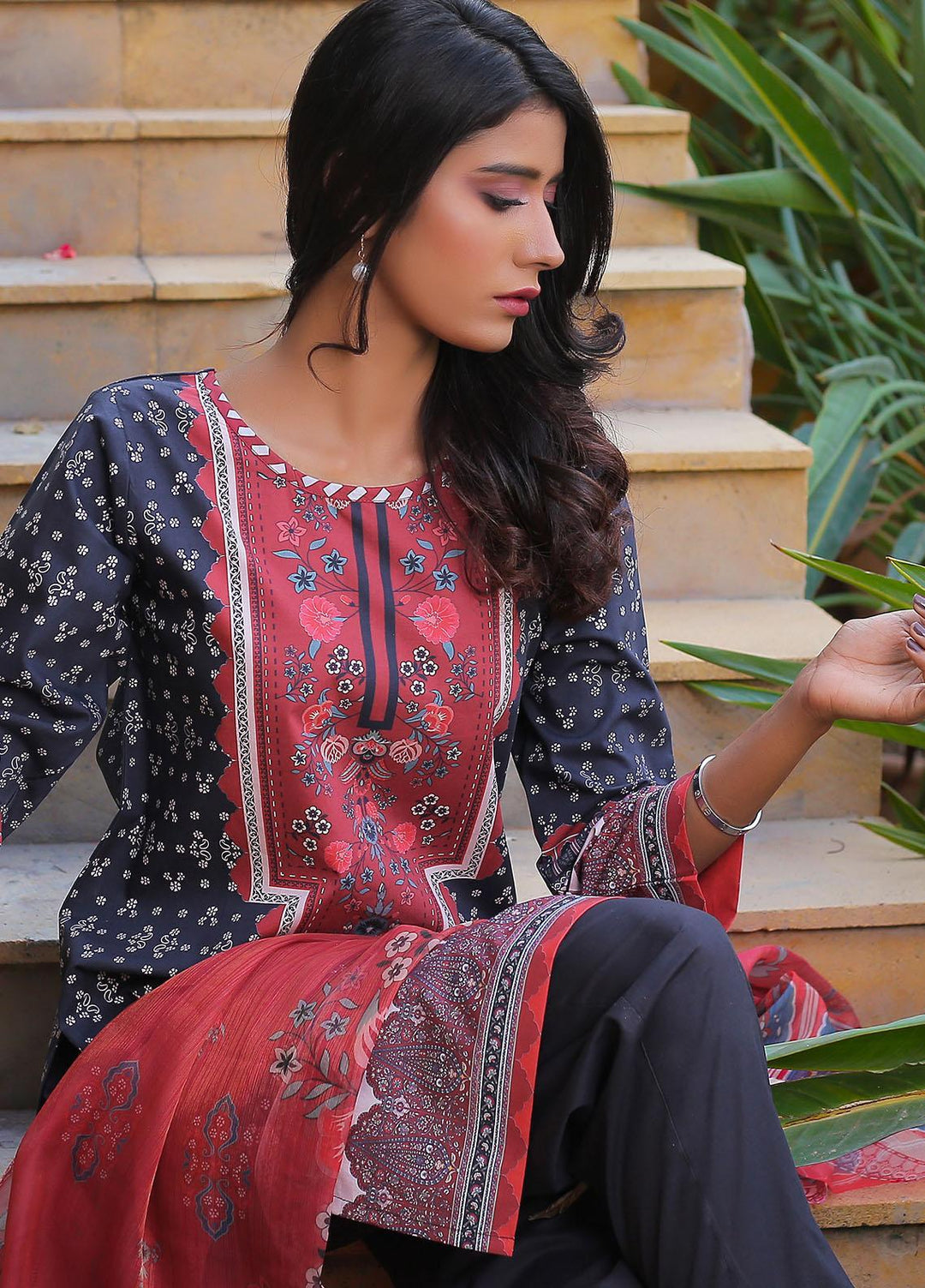 Waniya Casual Pret  Cotton 3 Piece SAPPHIRE CHARM PK-222A