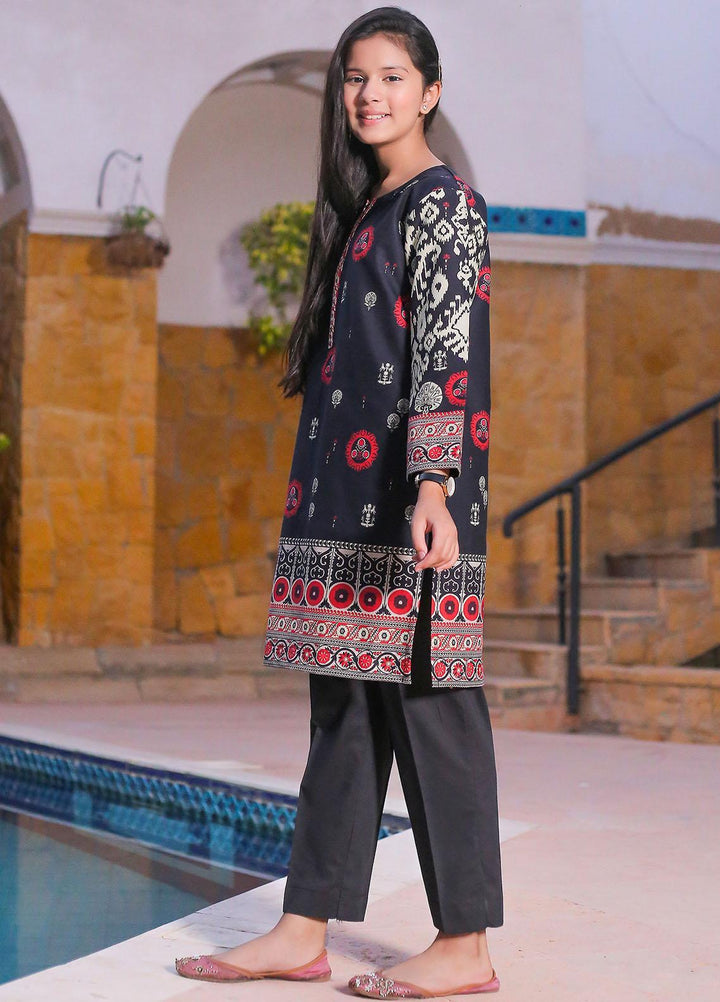 Waniya Cotton Digital Printed 2 Piece Suit for Girls -  SUZANI WKA20-45a