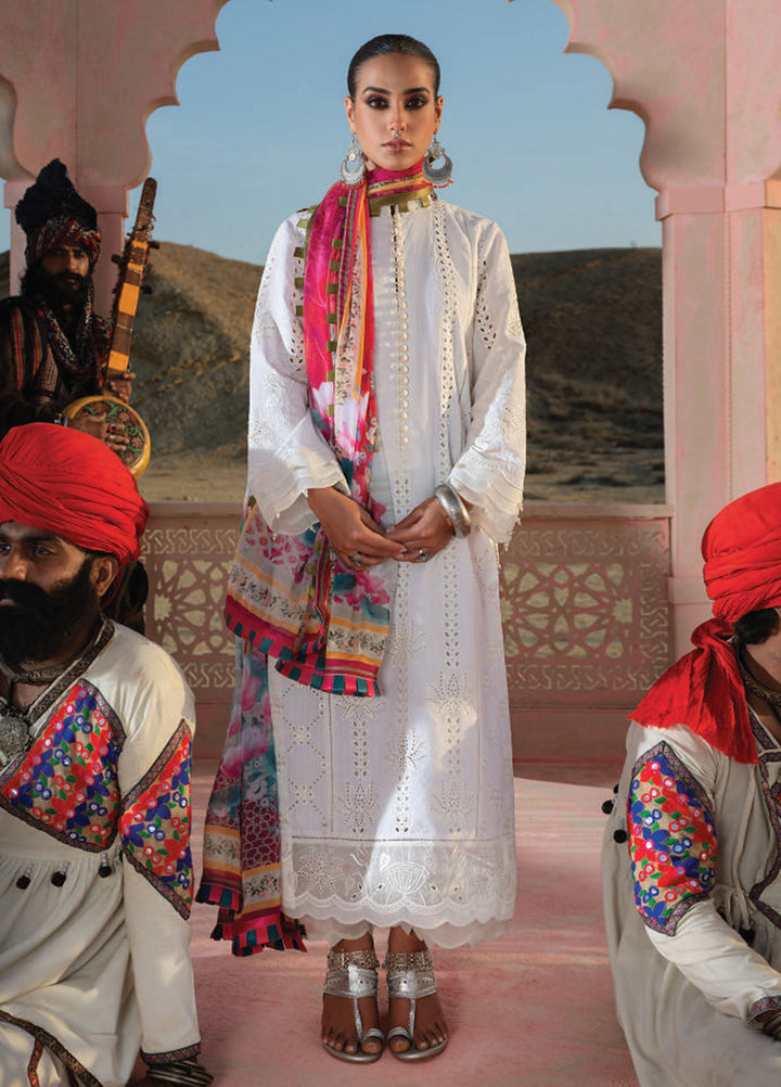 Wardha Saleem Embroidered Lawn Suits Unstitched 3 Piece D-03 Kanwal Mahal - Summer Collection