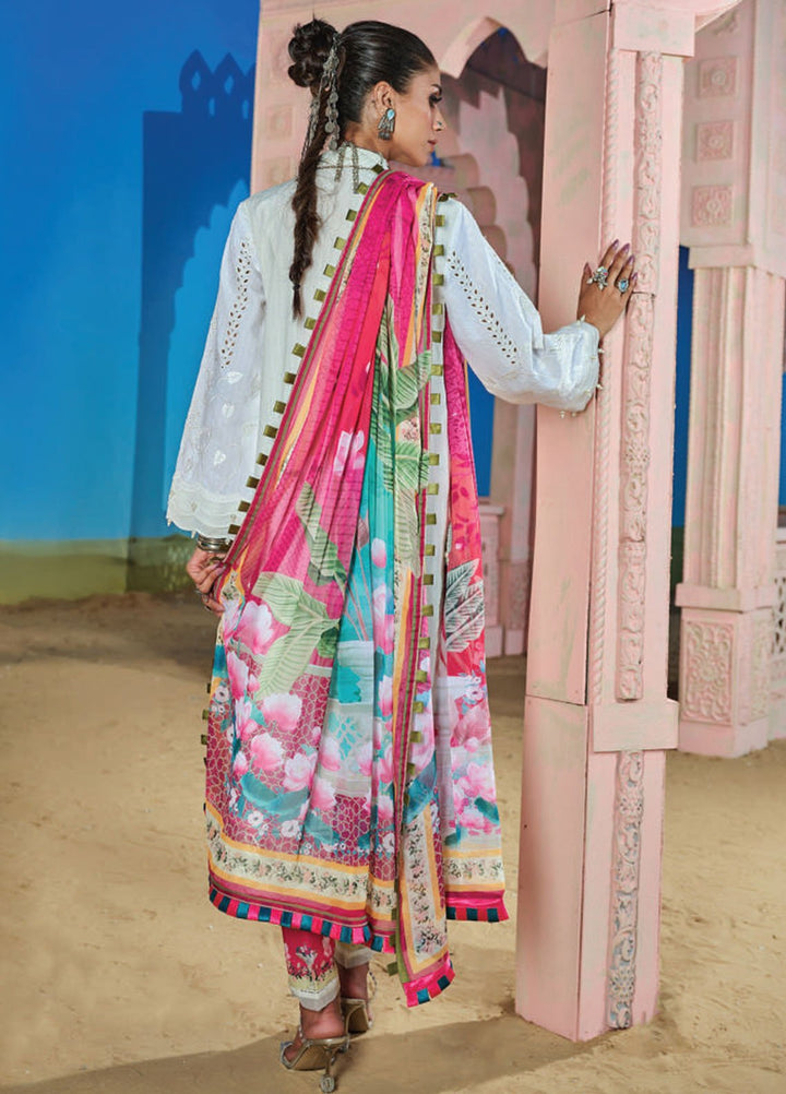 Wardha Saleem Embroidered Lawn Suits Unstitched 3 Piece D-03 Kanwal Mahal - Summer Collection