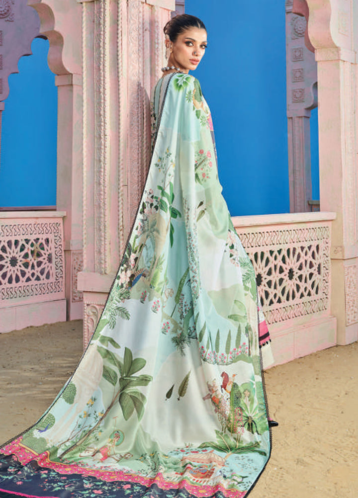 Wardha Saleem Embroidered Lawn Suits Unstitched 3 Piece D-06 Shikaar Gah - Summer Collection