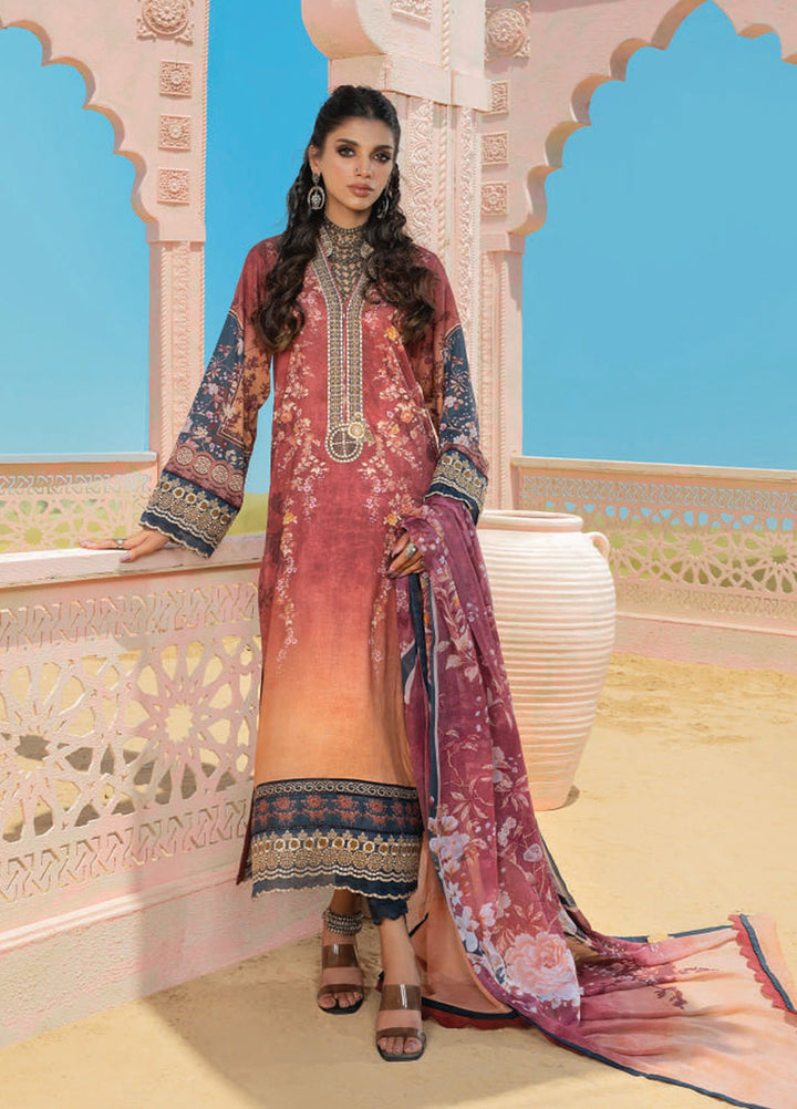 Wardha Saleem Embroidered Lawn Suits Unstitched 3 Piece D-10 Soha - Summer Collection