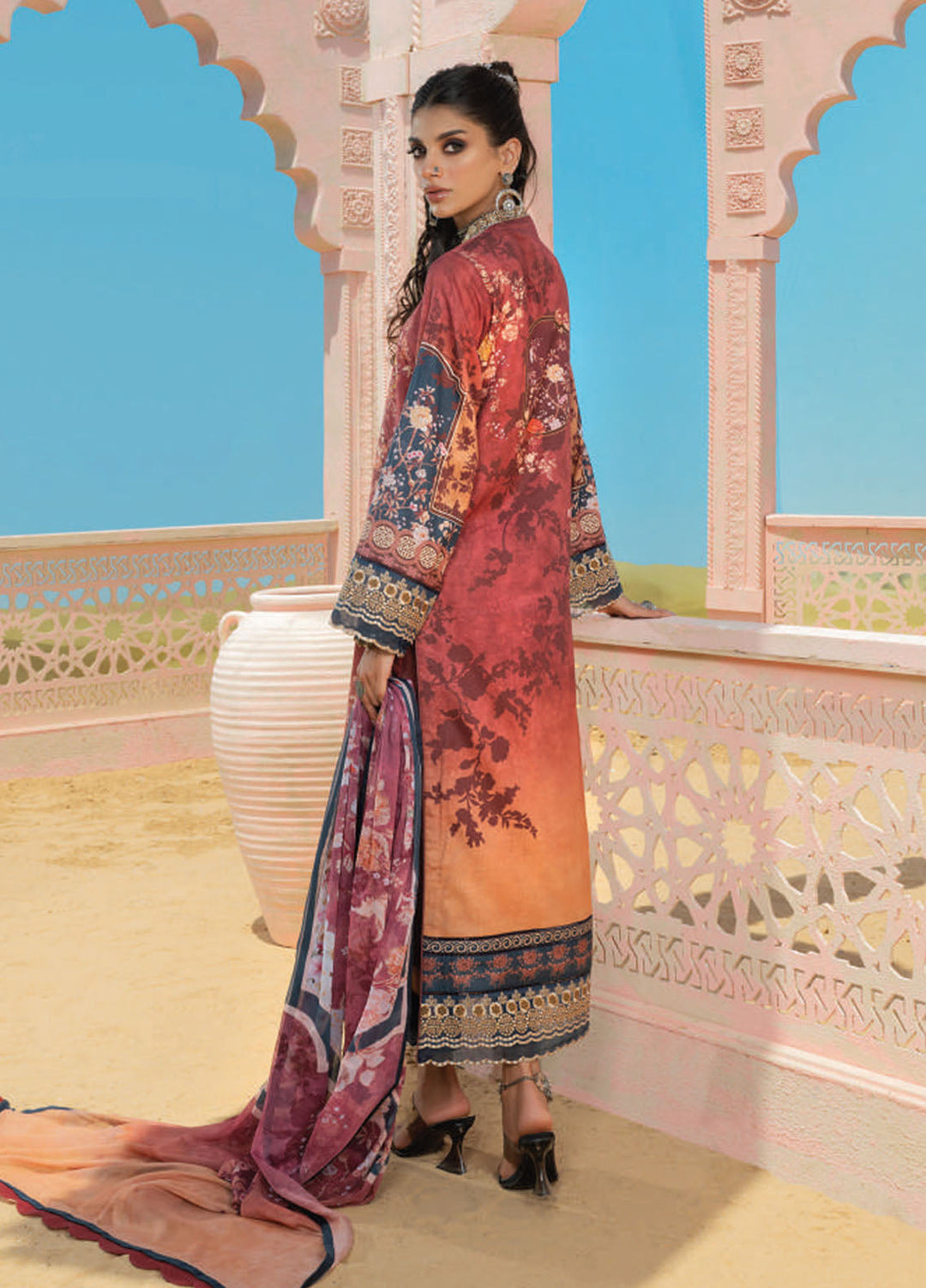 Wardha Saleem Embroidered Lawn Suits Unstitched 3 Piece D-10 Soha - Summer Collection