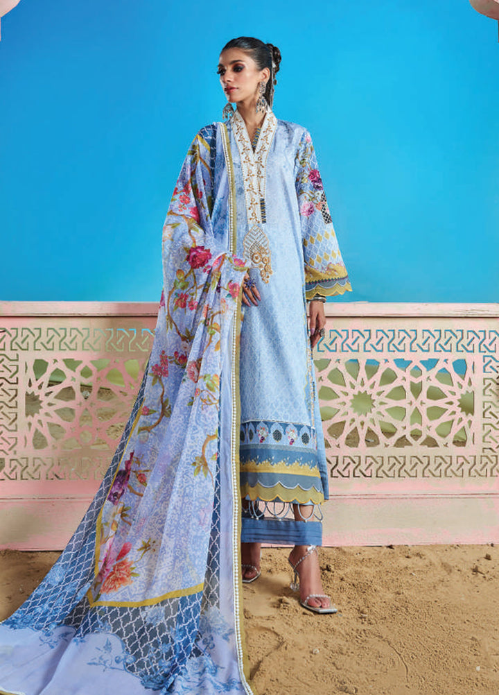 Wardha Saleem Embroidered Lawn Suits Unstitched 3 Piece D-11 Suroor - Summer Collection