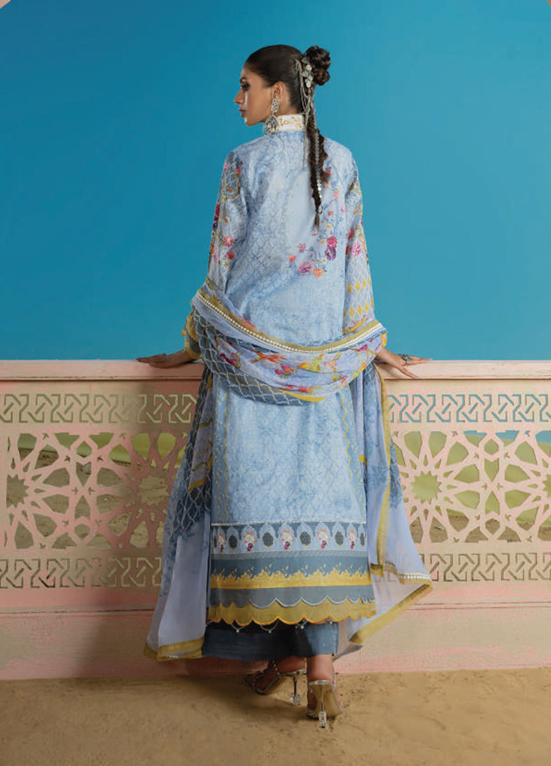 Wardha Saleem Embroidered Lawn Suits Unstitched 3 Piece D-11 Suroor - Summer Collection