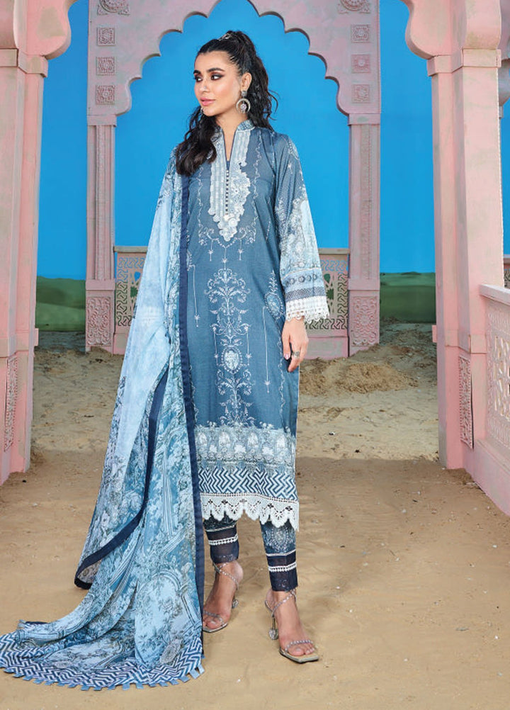 Wardha Saleem Embroidered Lawn Suits Unstitched 3 Piece D-14 Eshaal - Summer Collection