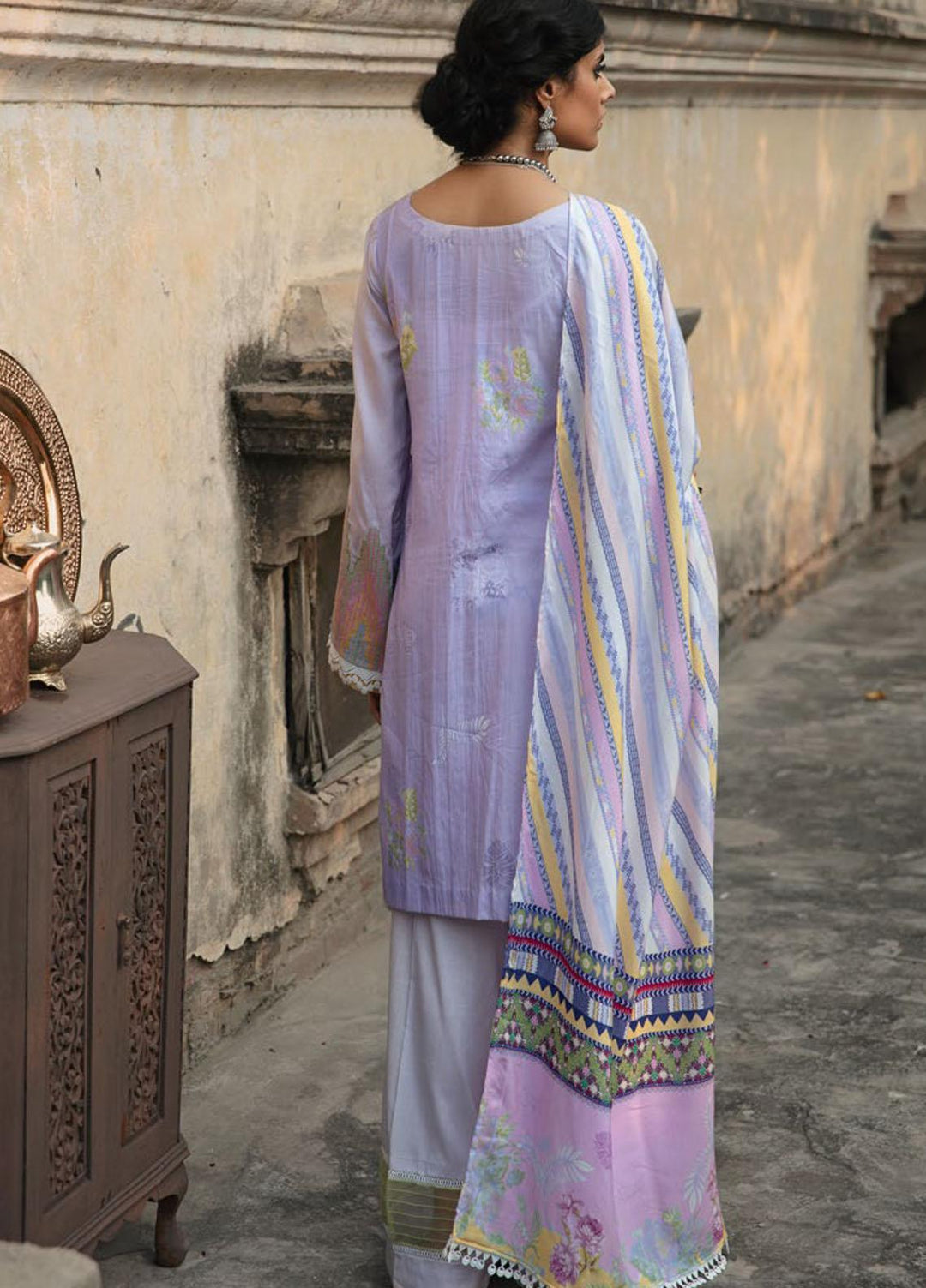 Wasiyat by Motifz Embroidered Cotton Satin Suits Unstitched 3 Piece MT21W MWUA-3021 MARTAN-B - Winter Collection