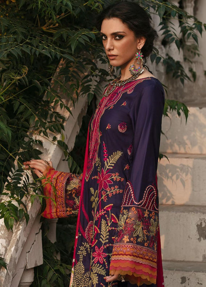Wasiyat by Motifz Embroidered Cotton Satin Suits Unstitched 3 Piece MT21W MWUA-3022 SABZ BAGH-A - Winter Collection