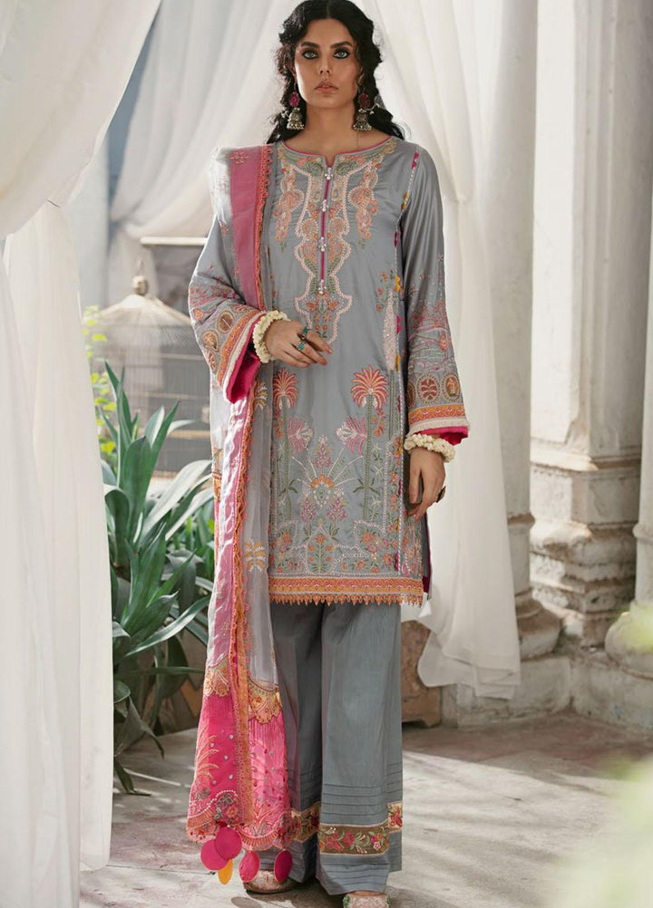 Wasiyat by Motifz Embroidered Cotton Satin Suits Unstitched 3 Piece MT21W MWUA-3023 NAAZ-B - Winter Collection