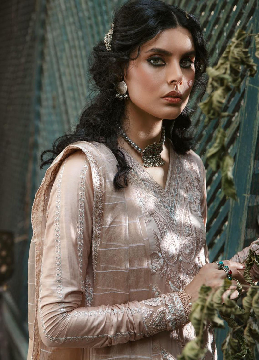 Wasiyat by Motifz Embroidered Cotton Satin Suits Unstitched 3 Piece MT21W MWUA-3024 ZAHRI-A - Winter Collection