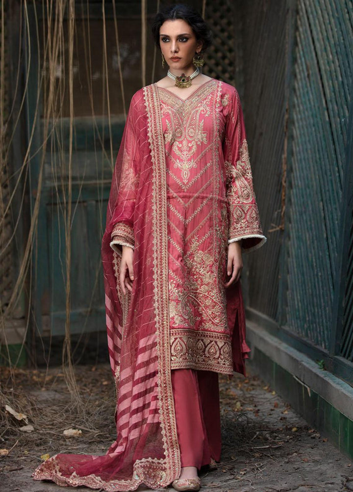 Wasiyat by Motifz Embroidered Cotton Satin Suits Unstitched 3 Piece MT21W MWUA-3024 ZAHRI-B - Winter Collection