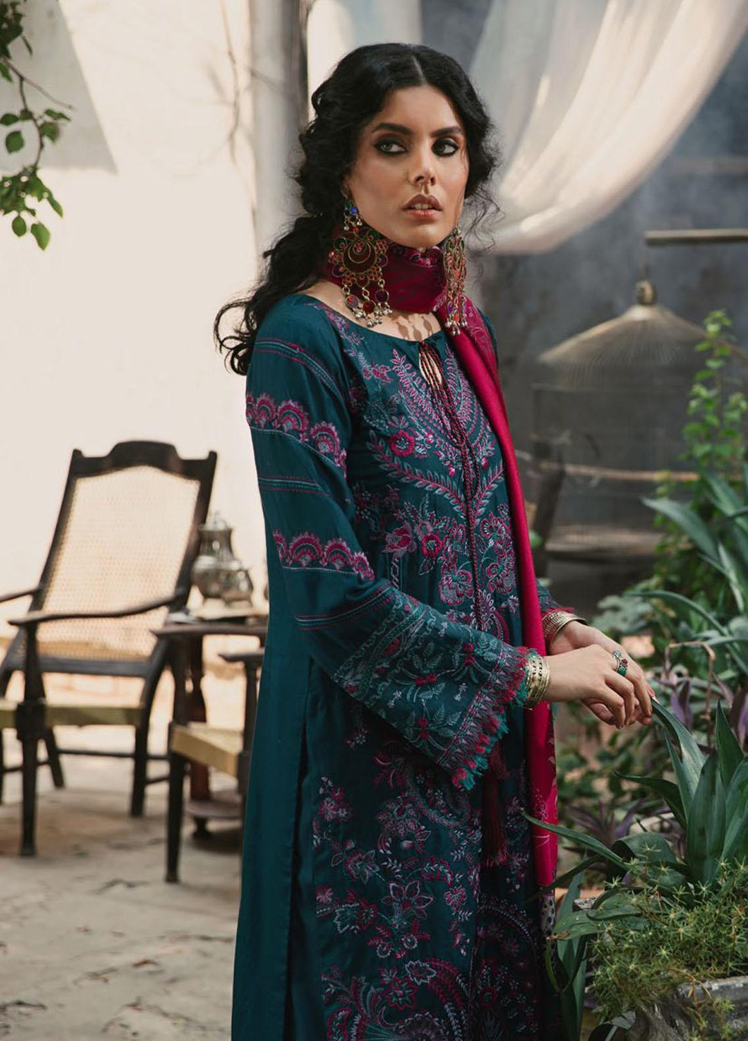 Wasiyat by Motifz Embroidered Cotton Satin Suits Unstitched 3 Piece MT21W MWUA-3025 MAHGOL-A - Winter Collection