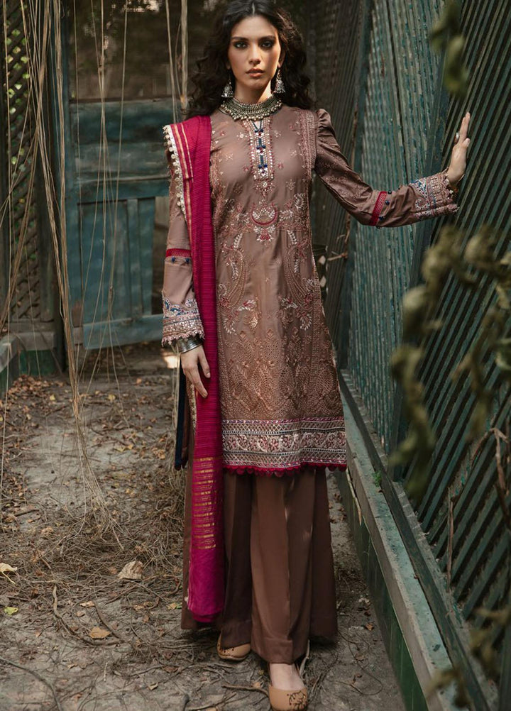 Wasiyat by Motifz Embroidered Cotton Satin Suits Unstitched 3 Piece MT21W MWUA-3026 PREET-B - Winter Collection