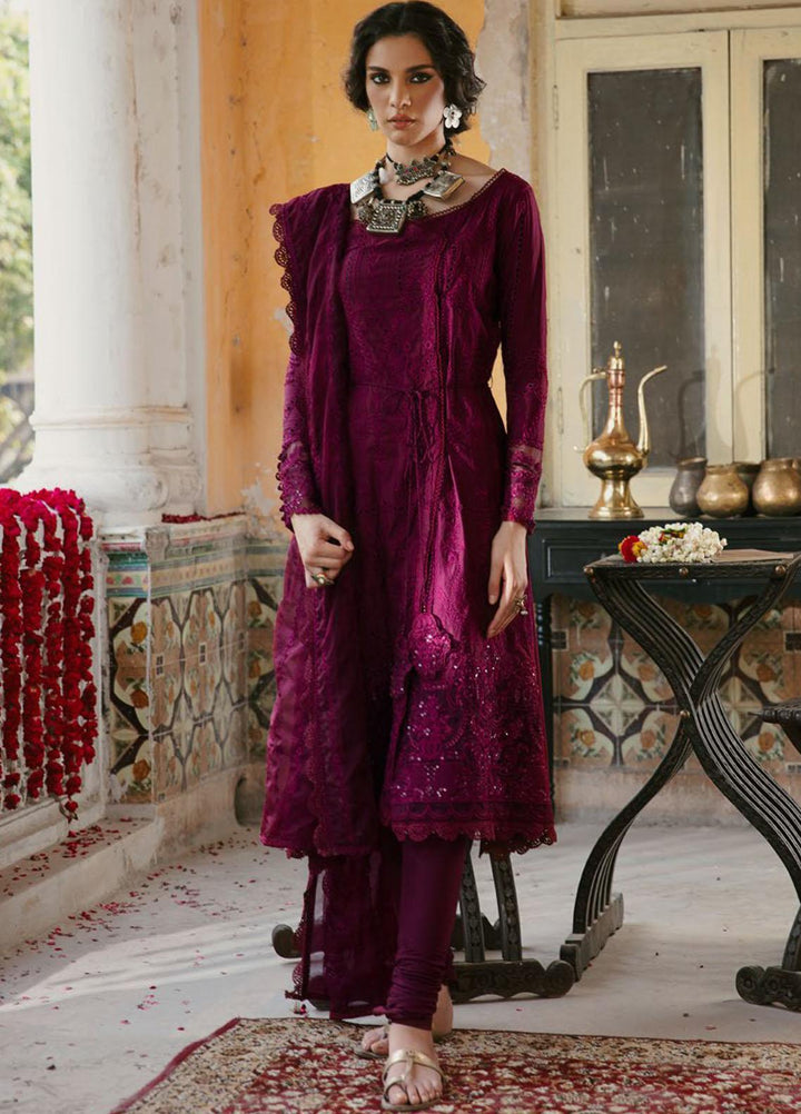 Wasiyat by Motifz Embroidered Cotton Satin Suits Unstitched 3 Piece MT21W MWUA-3027 MAHROZ-A - Winter Collection
