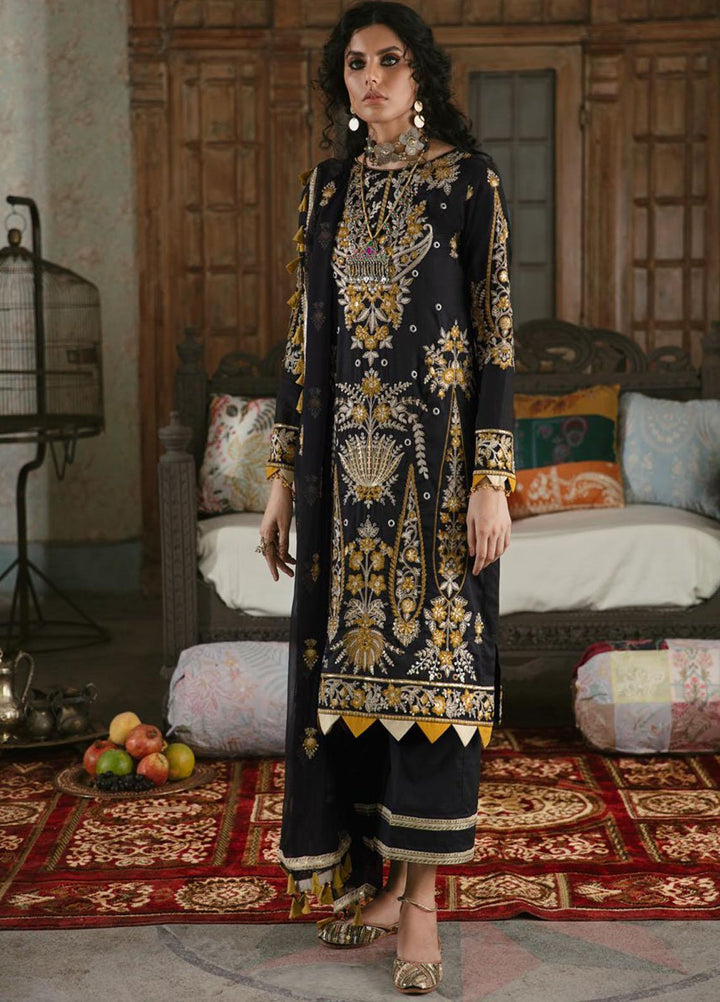 Wasiyat by Motifz Embroidered Cotton Satin Suits Unstitched 3 Piece MT21W MWUA-3028 MINHA-A - Winter Collection