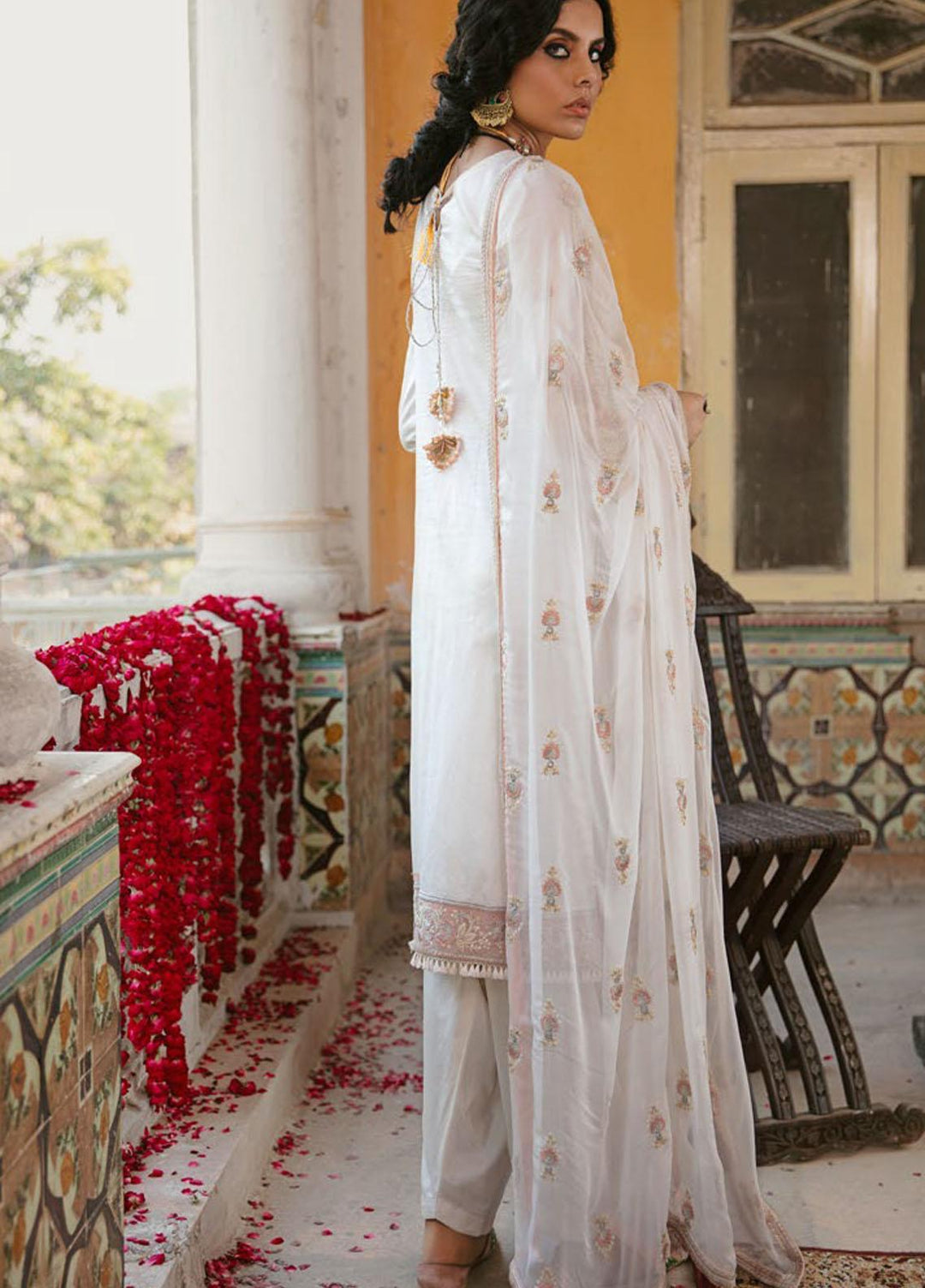 Wasiyat by Motifz Embroidered Cotton Satin Suits Unstitched 3 Piece MT21W MWUA-3028 MINHA-B - Winter Collection