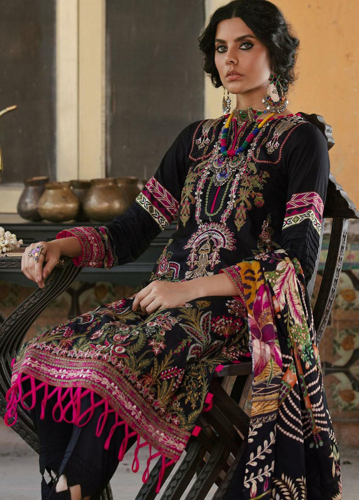 Wasiyat by Motifz Embroidered Cotton Satin Suits Unstitched 3 Piece MT21W MWUA-3029 NOOR JAHAN-B - Winter Collection