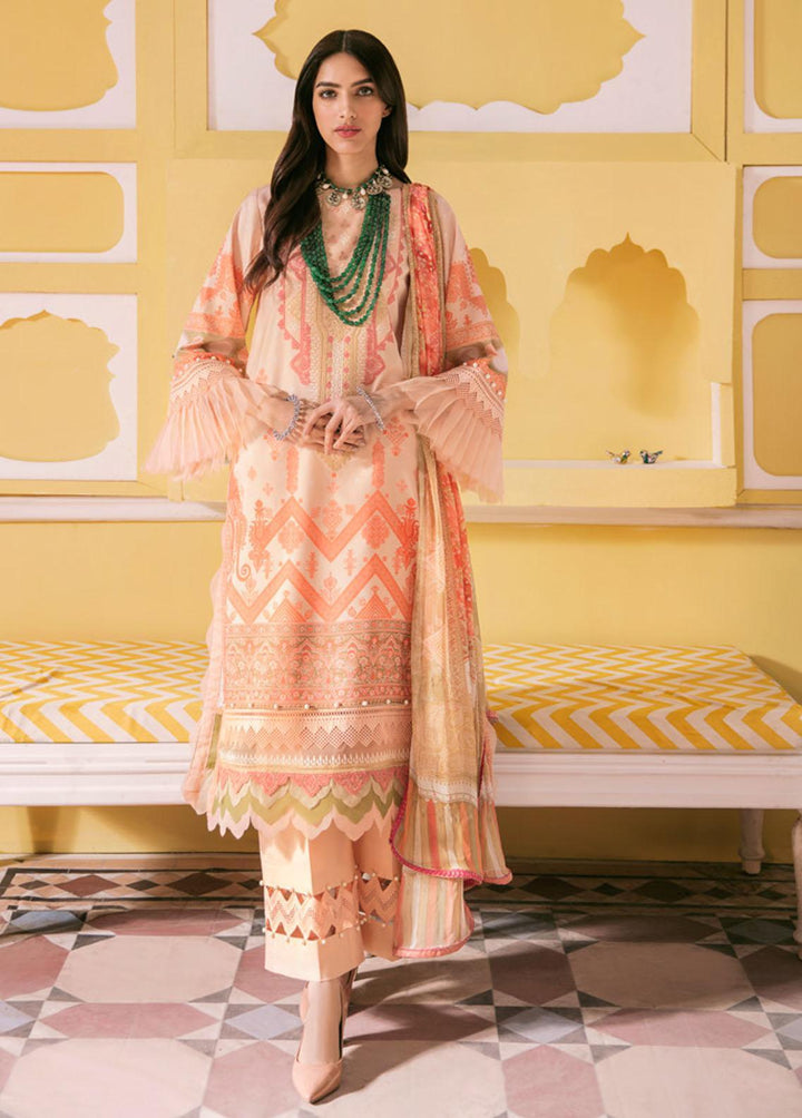 Wasl By Seran Embroidered Lawn Suits Unstitched 3 Piece SRN22W 02 Bahaar - Summer Collection