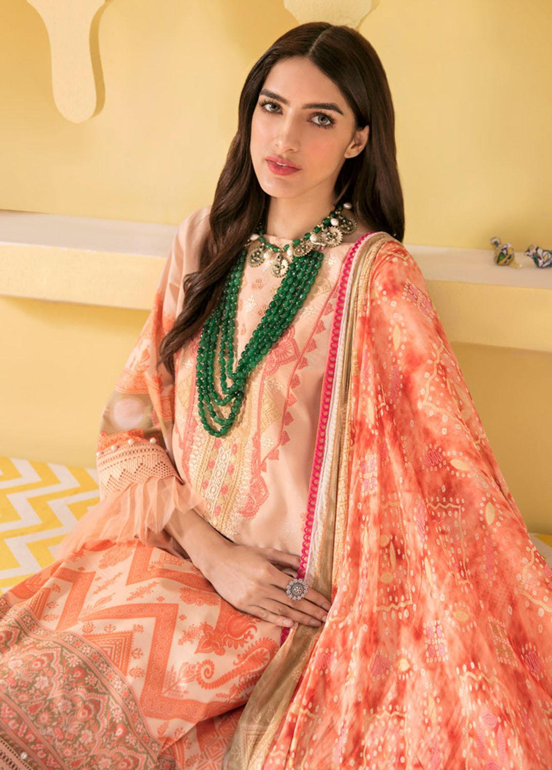 Wasl By Seran Embroidered Lawn Suits Unstitched 3 Piece SRN22W 02 Bahaar - Summer Collection