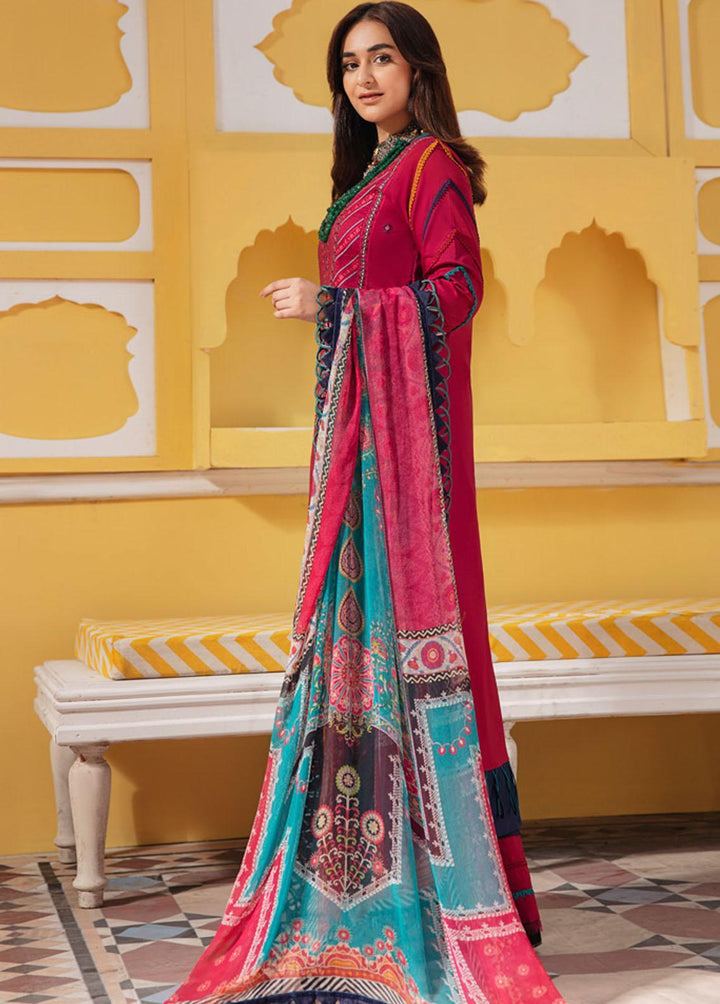 Wasl By Seran Embroidered Lawn Suits Unstitched 3 Piece SRN22W 03 Naaz - Summer Collection