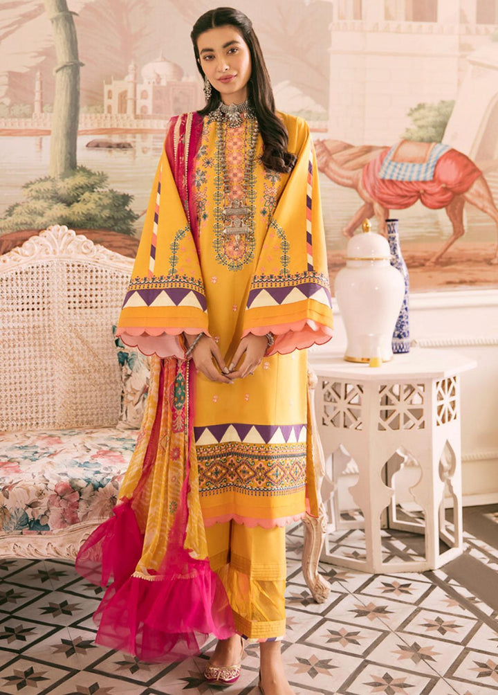 Wasl By Seran Embroidered Lawn Suits Unstitched 3 Piece SRN22W 04 Seher - Summer Collection
