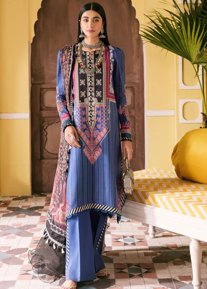 Wasl By Seran Embroidered Lawn Suits Unstitched 3 Piece SRN22W 09 Taalia - Summer Collection