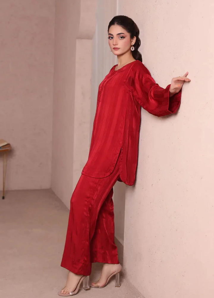 Wearik Pret Casual Georgette 2 Piece Suit Henna