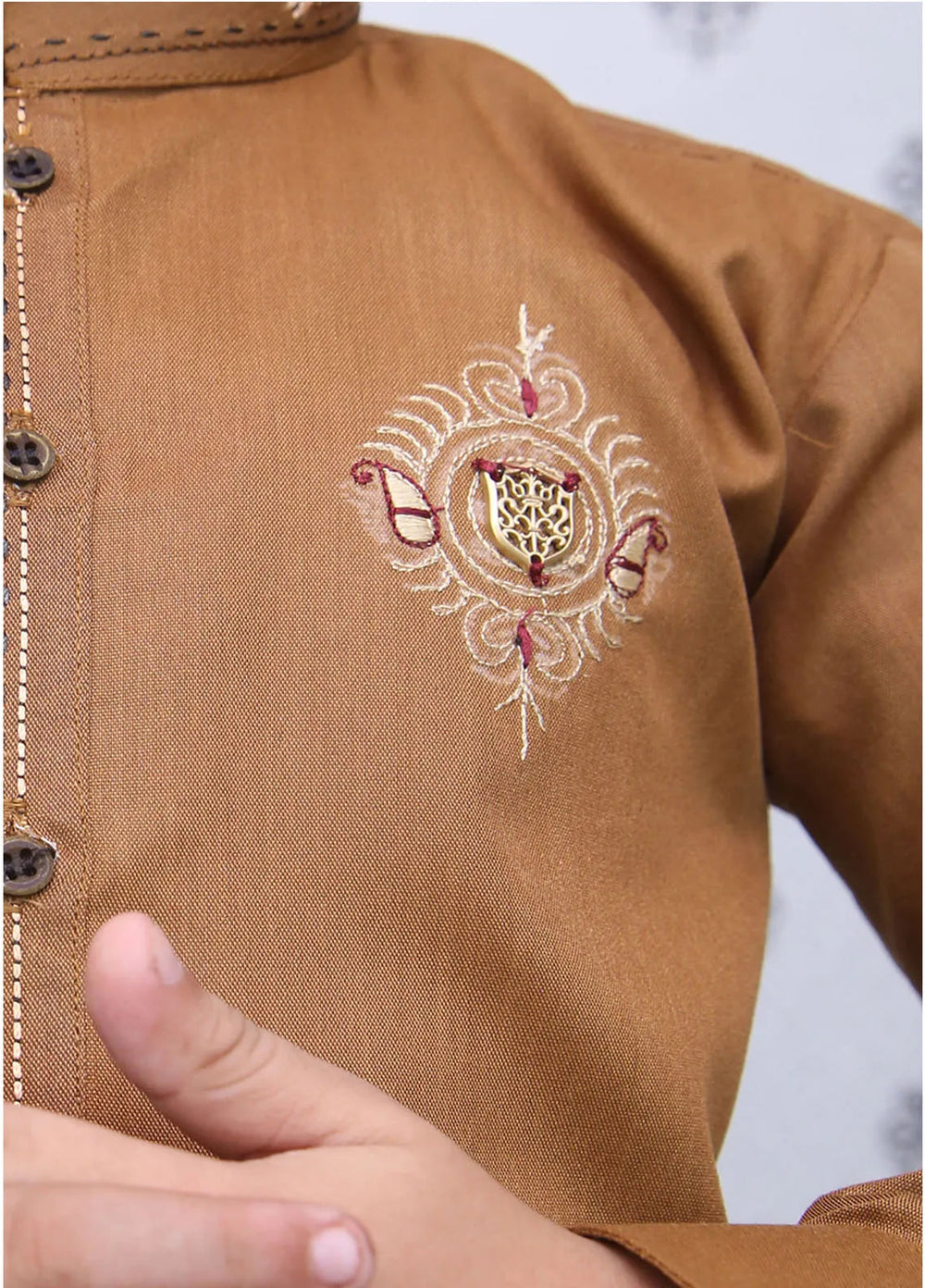 Wearmani Wash n Wear Self Design Boys Kurta Trouser - MKP-042