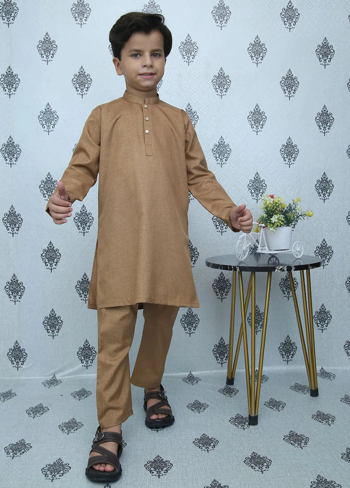 Wearmani Wash n Wear Self Design Boys Kurta Trouser - MKP-052