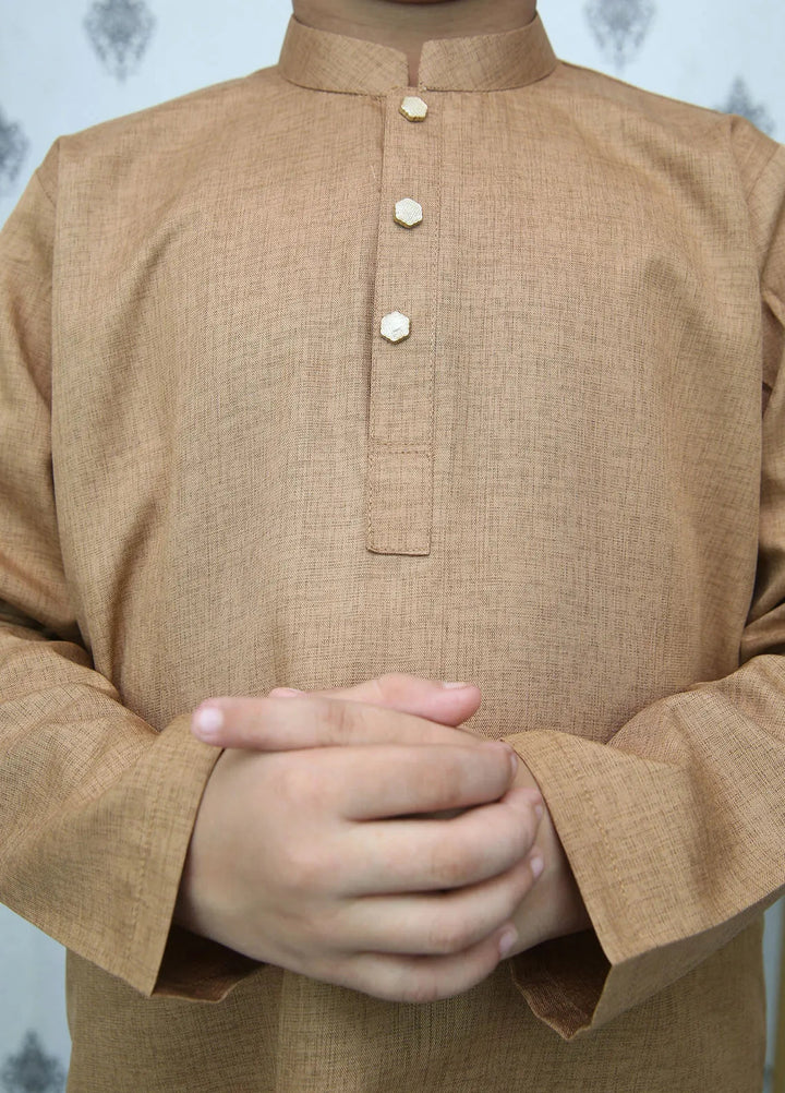 Wearmani Wash n Wear Self Design Boys Kurta Trouser - MKP-052