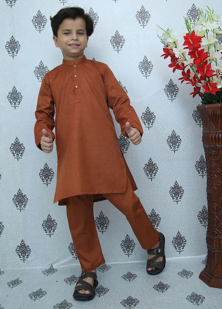 Wearmani Wash n Wear Self Design Boys Kurta Trouser - MKP-054