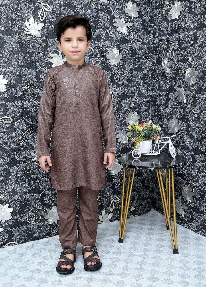 Wearmani Wash n Wear Textured Boys Kurta Trouser - MKP-039