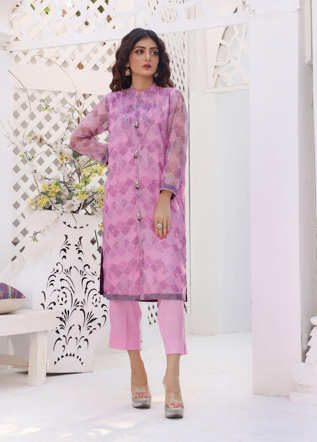 Weaves Pret  Khaadi Net 2 Piece Suit WV22AD W-0010 GULAL