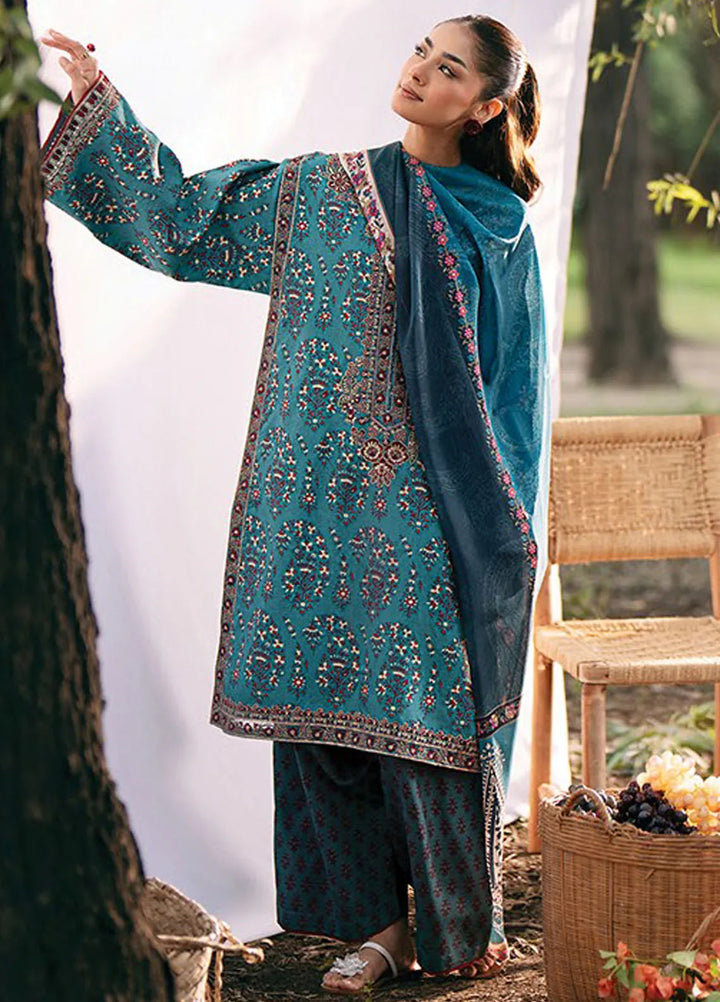 Whimsical By Xenia Embroidered Viscose Suit Unstitched 3 Piece ZE24W D-01 Altea - Winter Collection