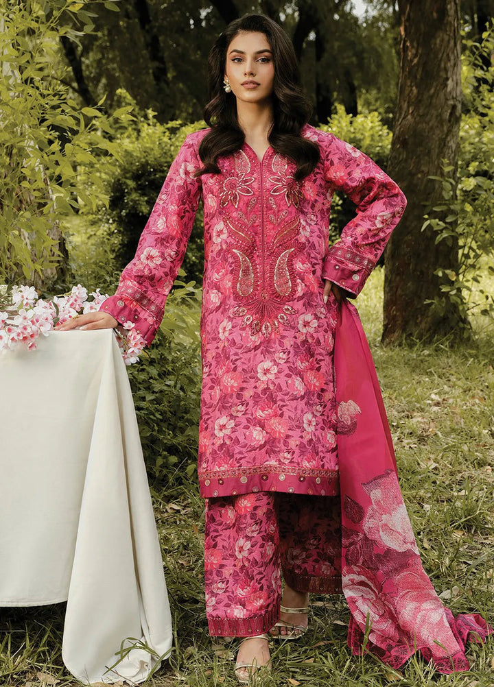 Whimsical By Xenia Embroidered Viscose Suit Unstitched 3 Piece ZE24W D-07 Alma B - Winter Collection