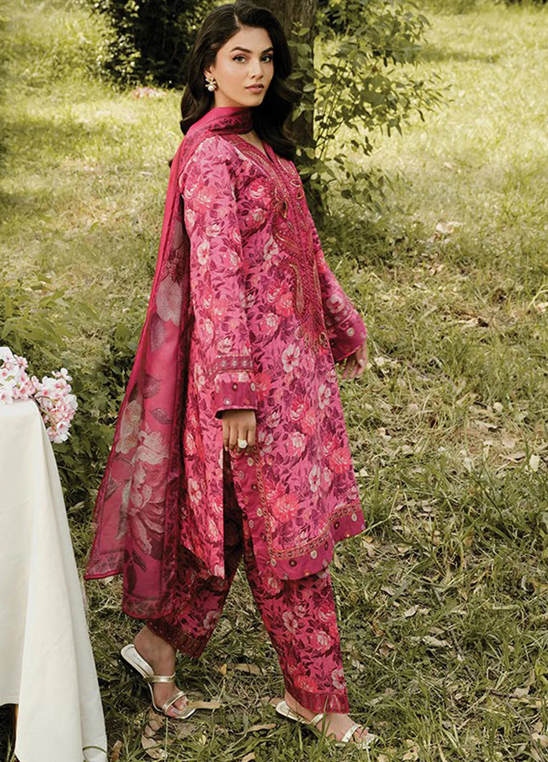 Whimsical By Xenia Embroidered Viscose Suit Unstitched 3 Piece ZE24W D-07 Alma B - Winter Collection