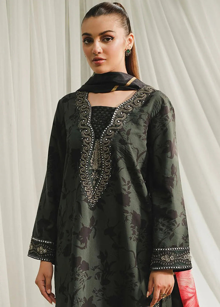 Whimsical By Xenia Embroidered Viscose Suit Unstitched 3 Piece ZE24W D-08 Marino - Winter Collection
