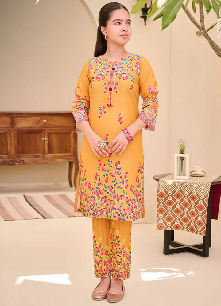 Whimsy By Asim Jofa Printed Lawn Suit Unstitched 2 Piece AJ24W AJGL-01 - Summer Collection