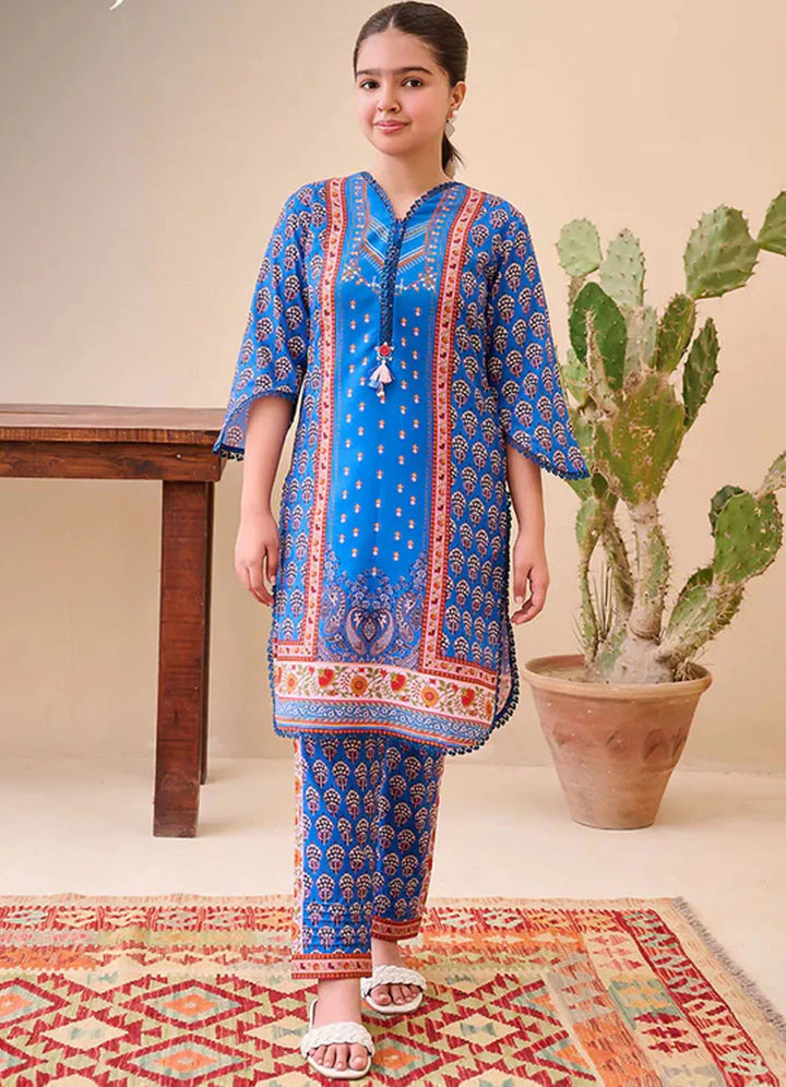 Whimsy By Asim Jofa Printed Lawn Suit Unstitched 2 Piece AJ24W AJGL-05 - Summer Collection
