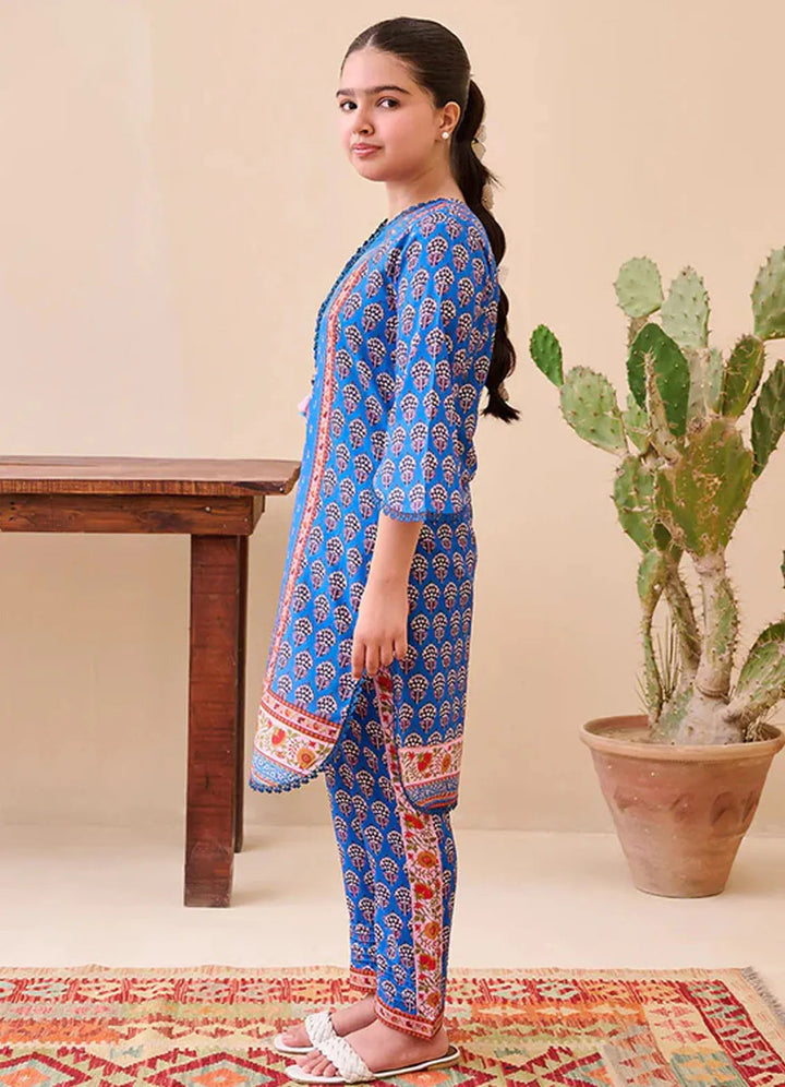 Whimsy By Asim Jofa Printed Lawn Suit Unstitched 2 Piece AJ24W AJGL-05 - Summer Collection