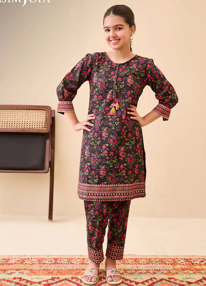 Whimsy By Asim Jofa Printed Lawn Suit Unstitched 2 Piece AJ24W AJGL-08 - Summer Collection