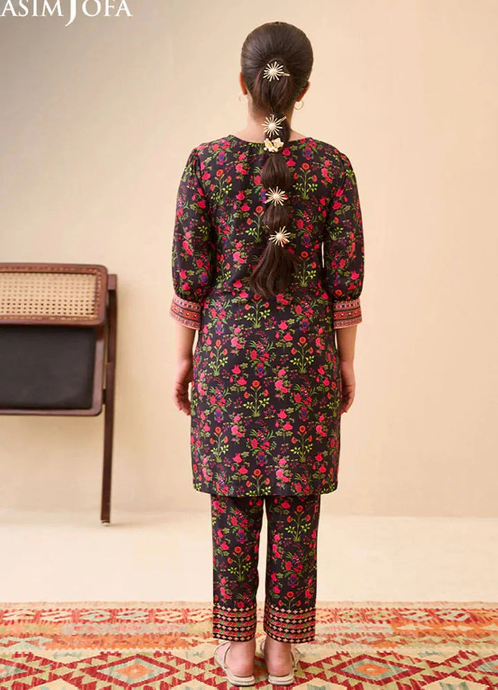 Whimsy By Asim Jofa Printed Lawn Suit Unstitched 2 Piece AJ24W AJGL-08 - Summer Collection