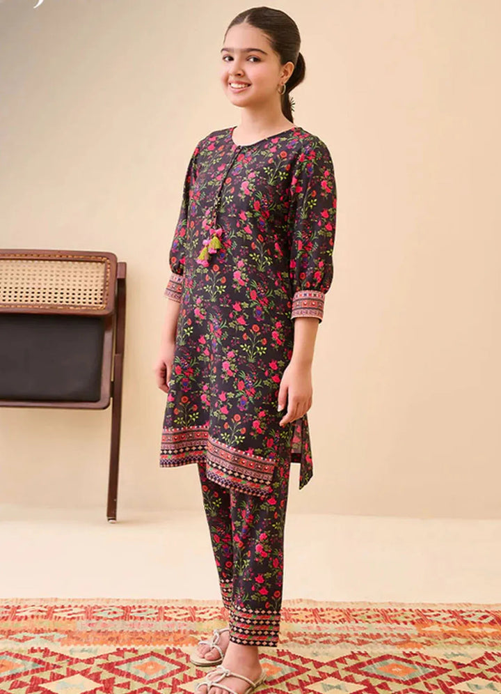 Whimsy By Asim Jofa Printed Lawn Suit Unstitched 2 Piece AJ24W AJGL-08 - Summer Collection