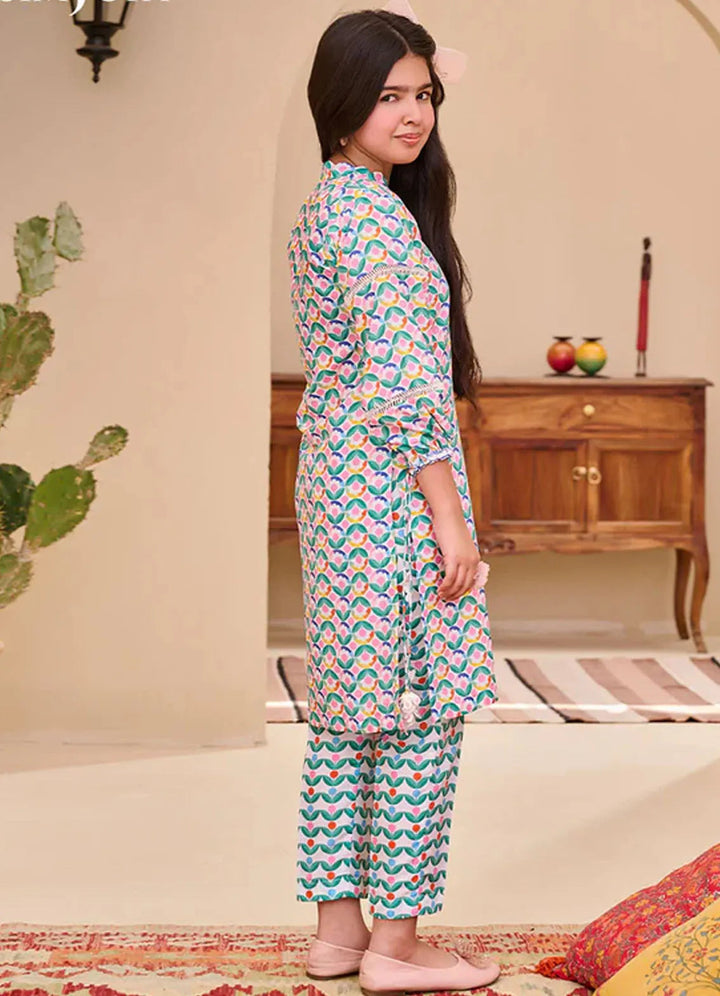 Whimsy By Asim Jofa Printed Lawn Suit Unstitched 2 Piece AJ24W AJGL-09 - Summer Collection