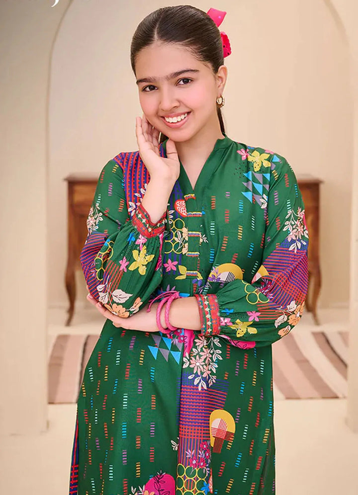 Whimsy By Asim Jofa Printed Lawn Suit Unstitched 2 Piece AJ24W AJGL-10 - Summer Collection