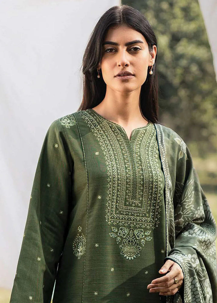 Whisper Garden by Seran Embroidered Khaddar Suit Unstitched 3 Piece SRN24WG D-02 Mysa - Winter Collection